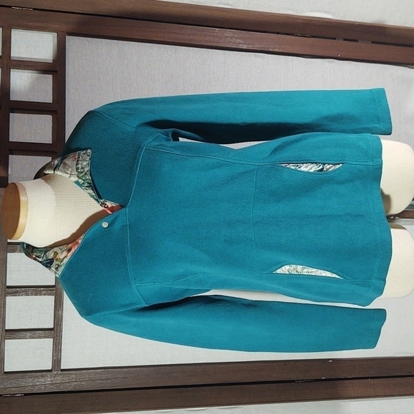 Tommy Bahama Tropical Trim Teal Pullover Sz S - Picture 1 of 9